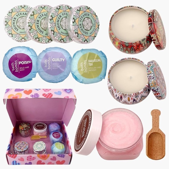 CleanBliss Other - CleanBliss|Luxury Spa Gift Set Shower Steamers, Bath Bombs, Candles & Body Scrub